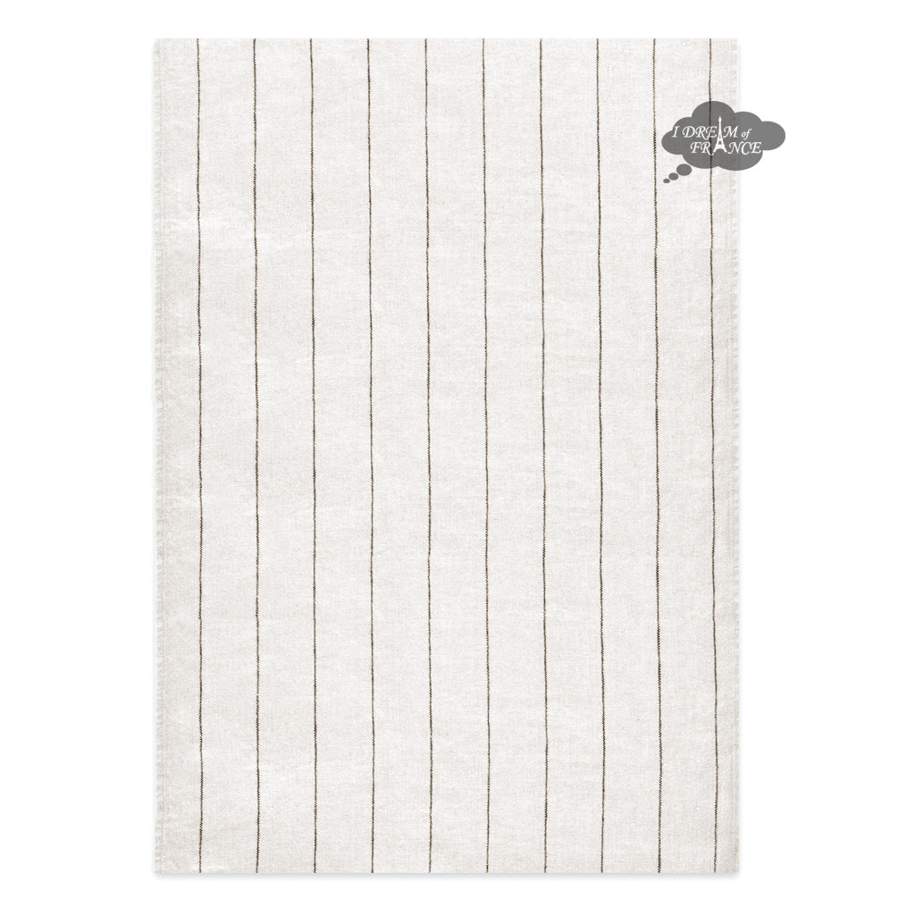 Calvi Blanc French Linen Kitchen Towel by Haomy