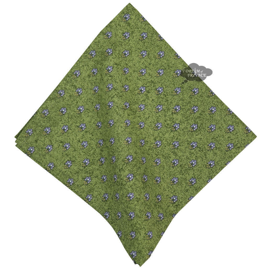 Lavender Green Provence Cotton Napkin by Le Cluny