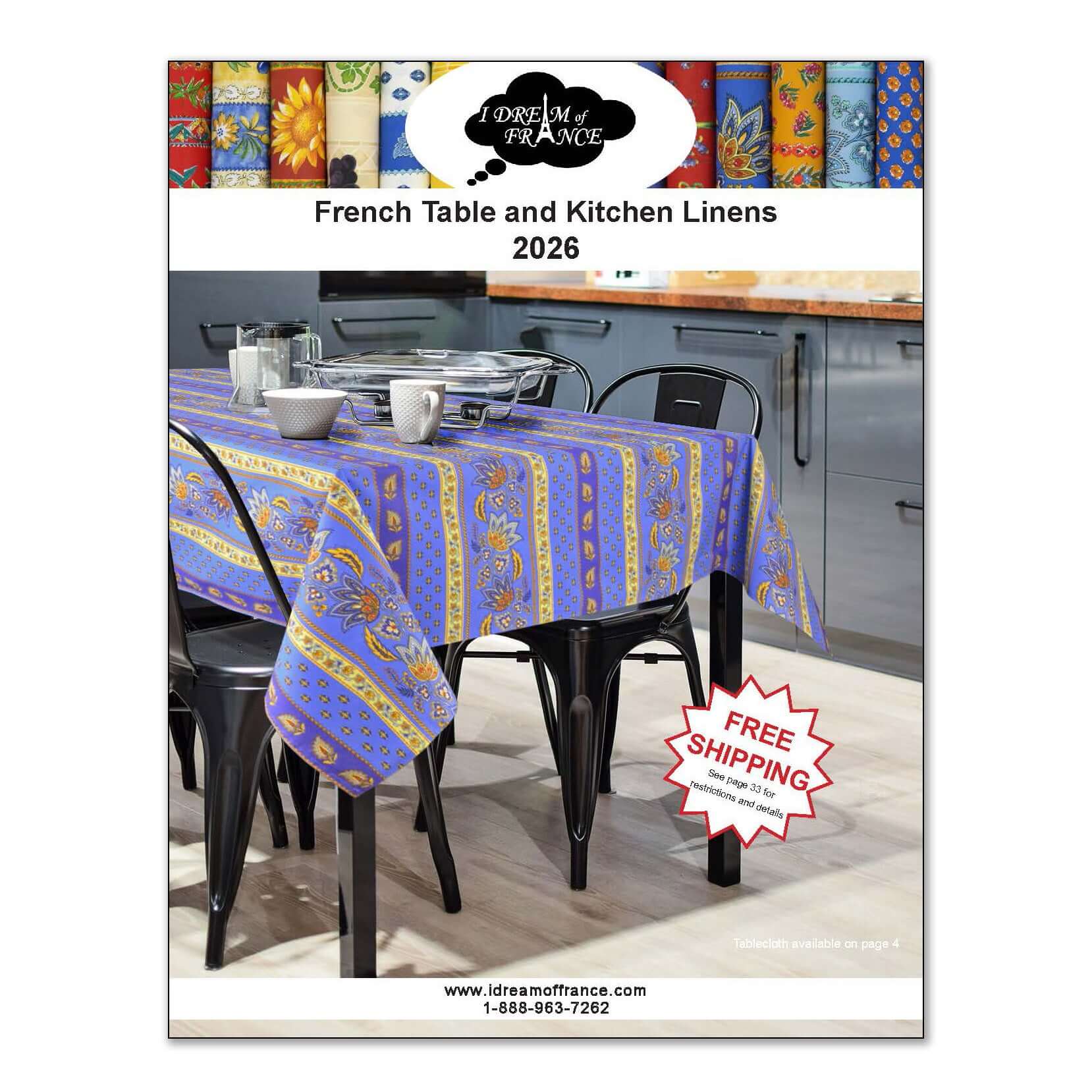 Table and Kitchen Linens 2024 Catalog - Free! - I Dream of France
