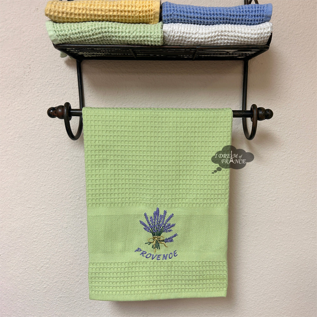 Waffle Kitchen Towel in Pistachio green