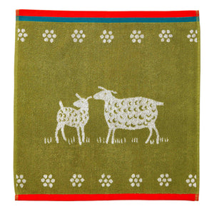 Sheep (Mouton) Terry Square Cotton Towel by Coucke