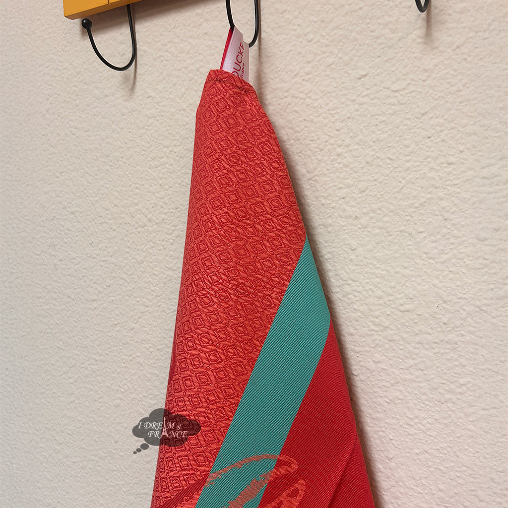 Crab French Jacquard Dish Towel by Coucke