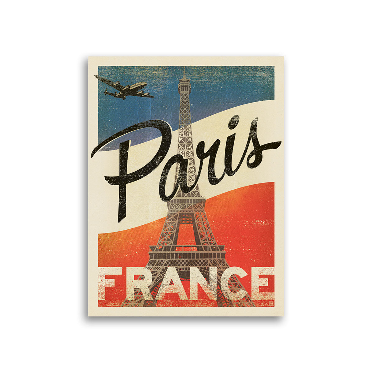 Paris French Flag Eiffel Tower Mini Sticker