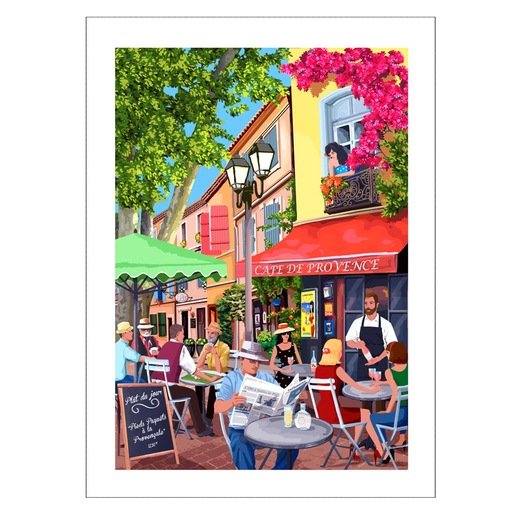 Provence Bistro French Cotton Kitchen Towel by L'Ensoleillade