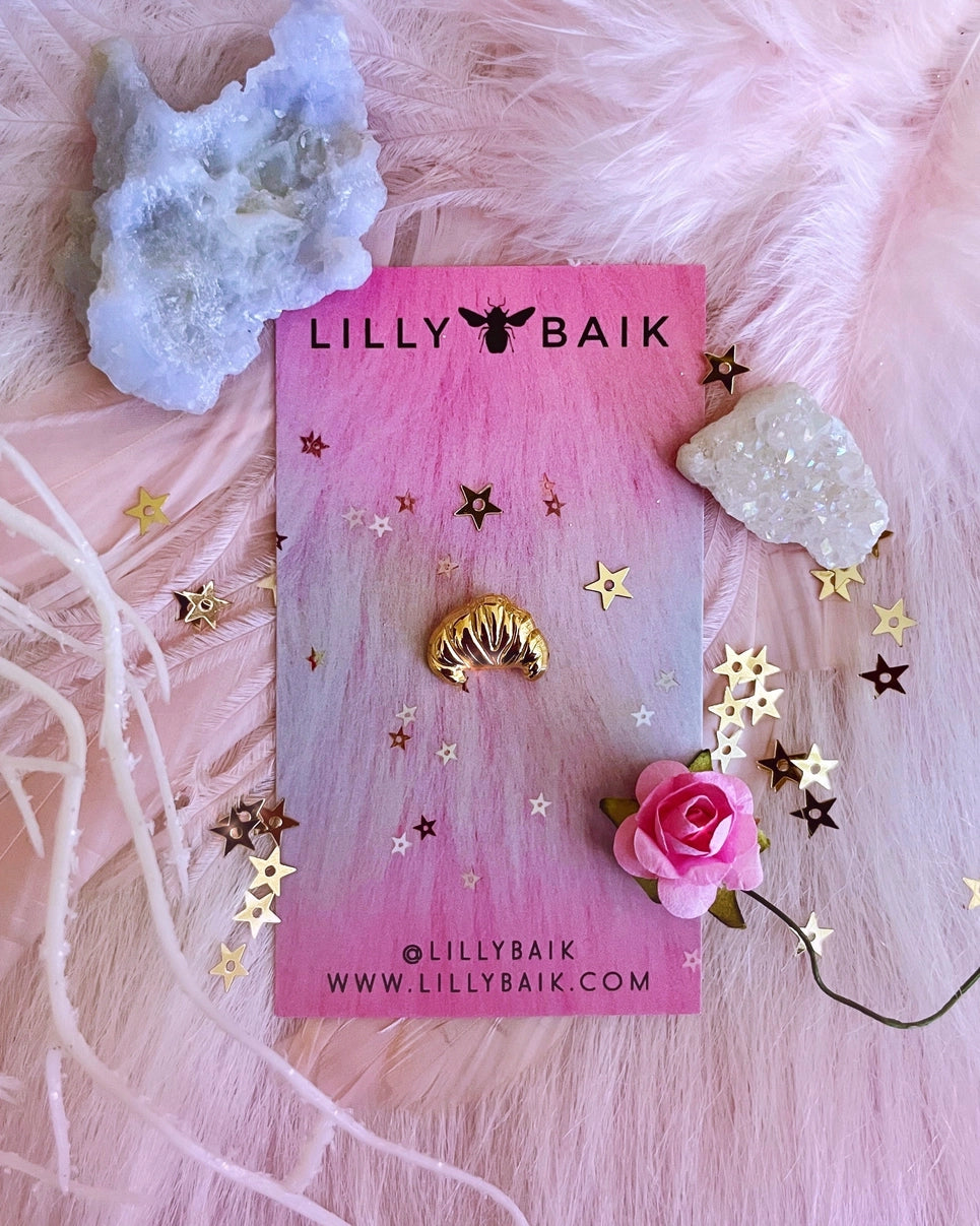 French Croissant Enamel Pin