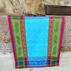 Cezanne Blue Cotton Jacquard Dish Towel by L'Ensoleillade