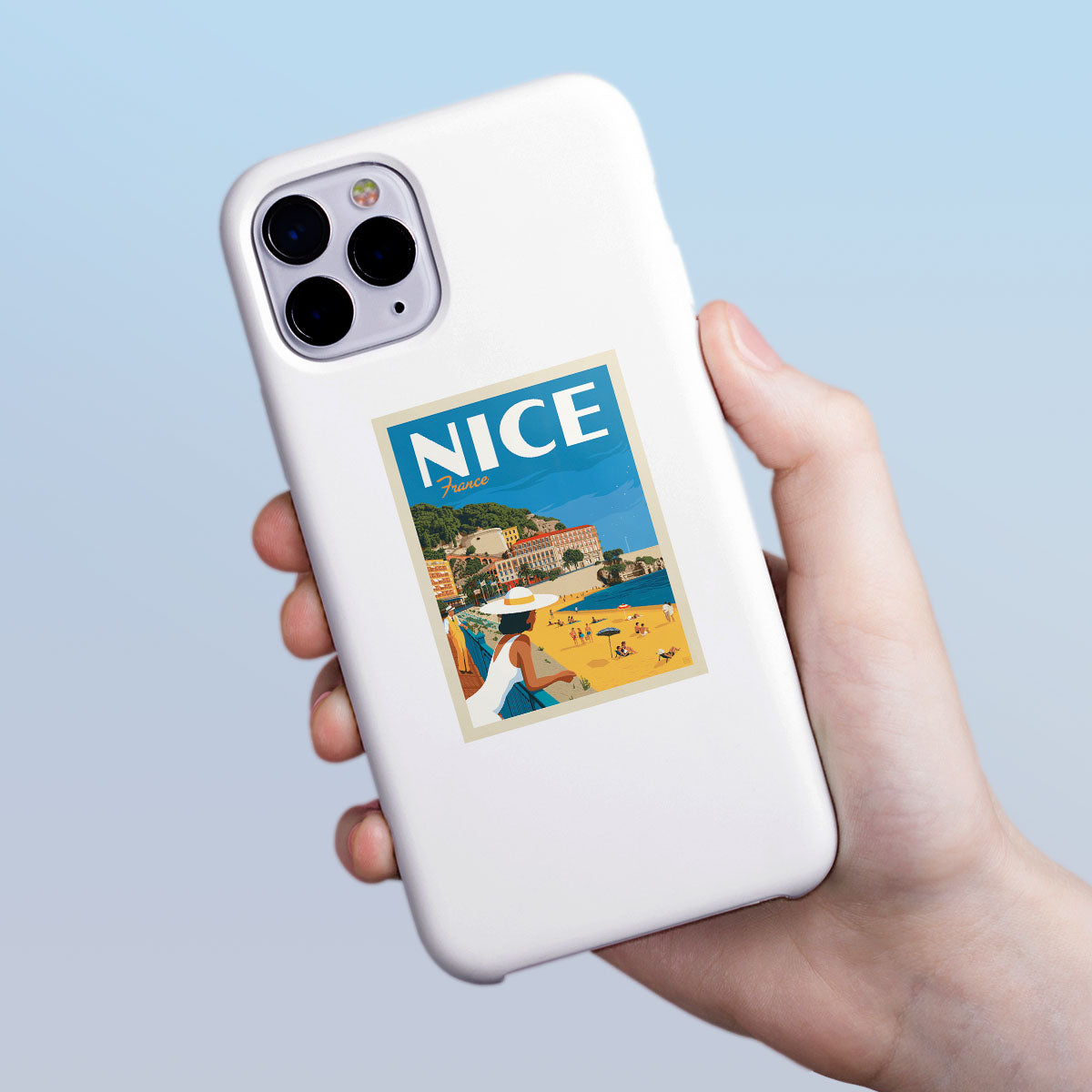 Nice France French Riviera Provence Mini Sticker