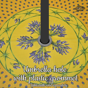 Add an Umbrella Hole to a Tablecloth