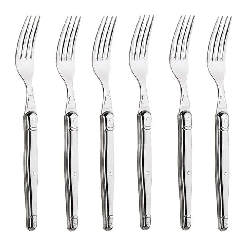 Laguiole Jean Dubost Dinner Forks set of 6 - Stainless Steel Handles