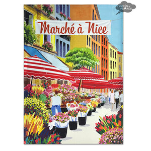 Nice Market French Cotton Kitchen Towel by L'Ensoleillade