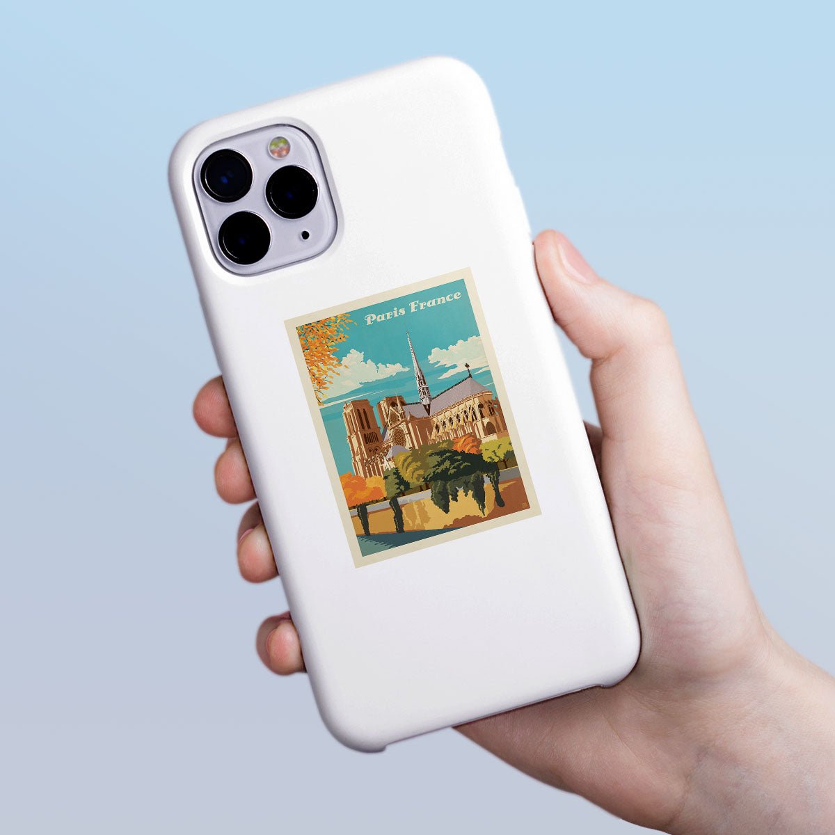 Paris Notre Dame Cathedral Mini Sticker