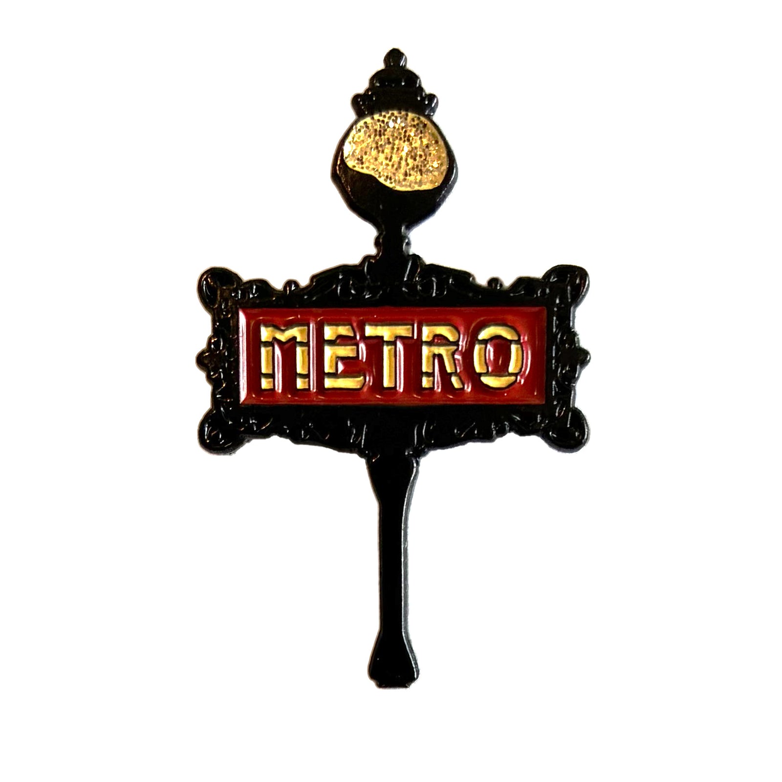 Paris Metro Sign Enamel Pin
