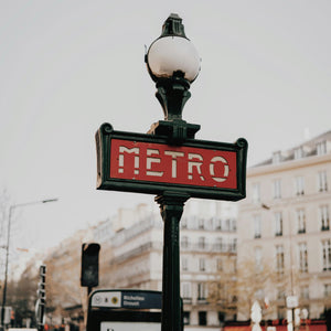 Paris Metro Sign Enamel Pin