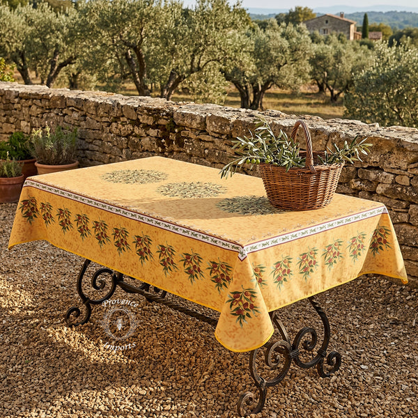 French Provencal tablecloth - Polyester - Stain-resistant