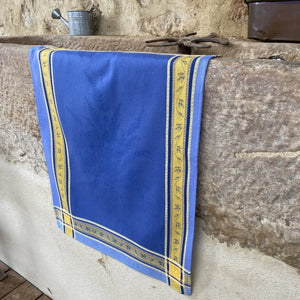 Senanque Blue French Cotton Jacquard Dish Towel by L'Ensoleillade