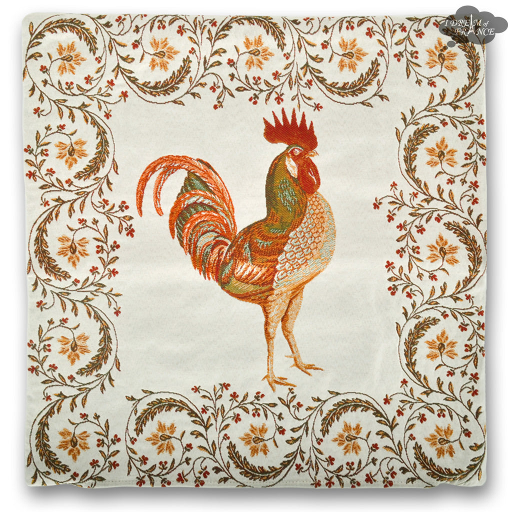 Chanteclair Tapestry 17" Pillow Cover by Tissus Toselli