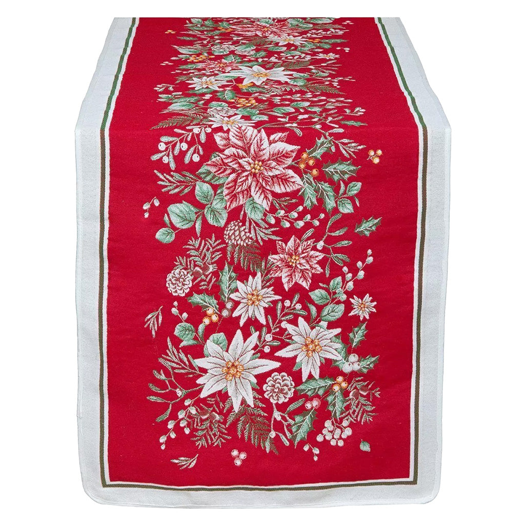 18x63" Edelweiss French Jacquard Table Runner by Tissus Toselli