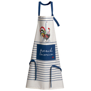 French Cocorico Cotton Blend Eco-Friendly Kitchen Apron by Winkler