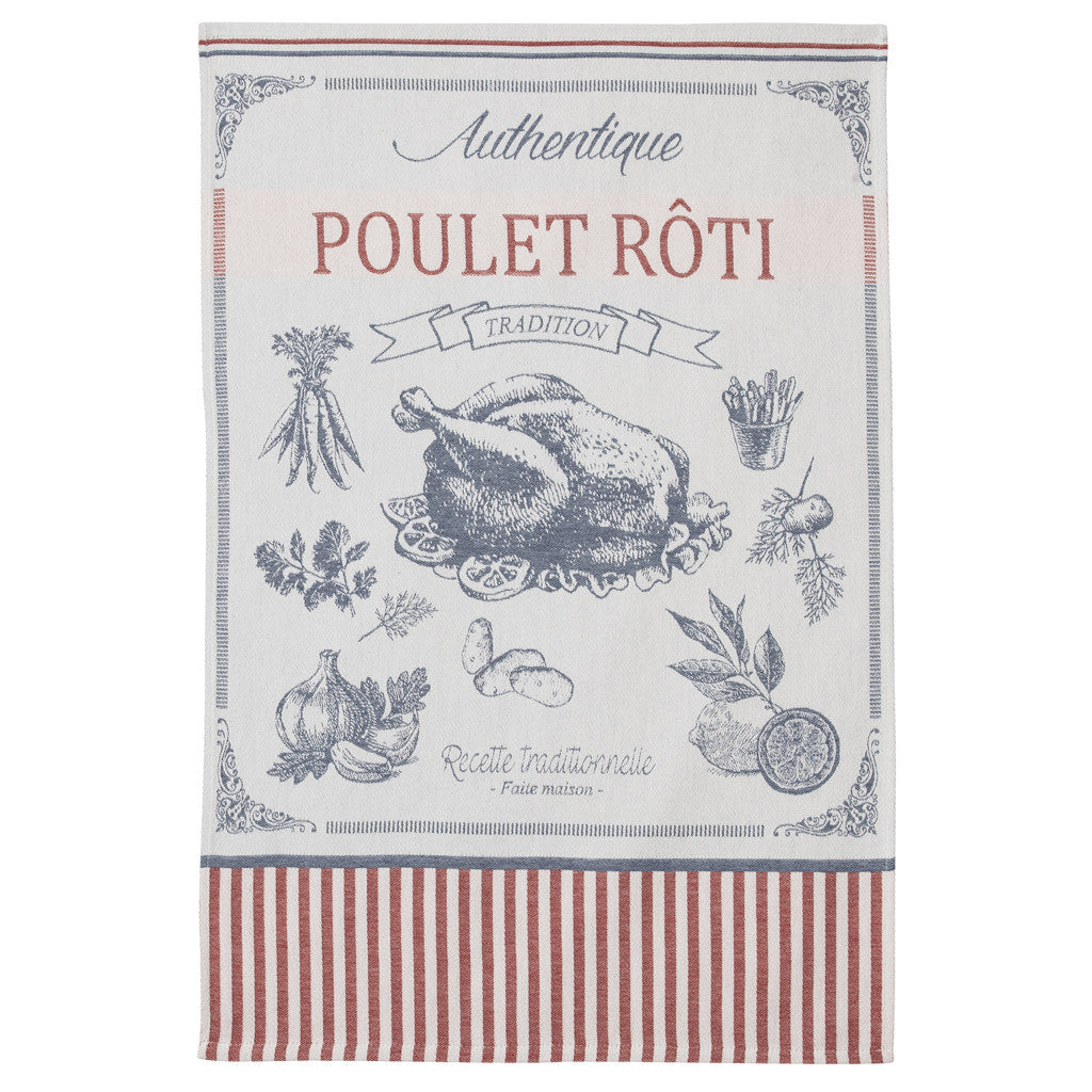 Coucke, La Poulette French Jacquard Kitchen / Tea Towel