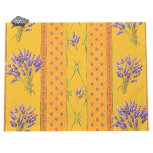 Lavender Yellow Coated Reversible Placemat by Le Cluny