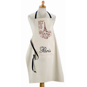 Paris Tour Eiffel French Cotton Kitchen Apron by Winkler