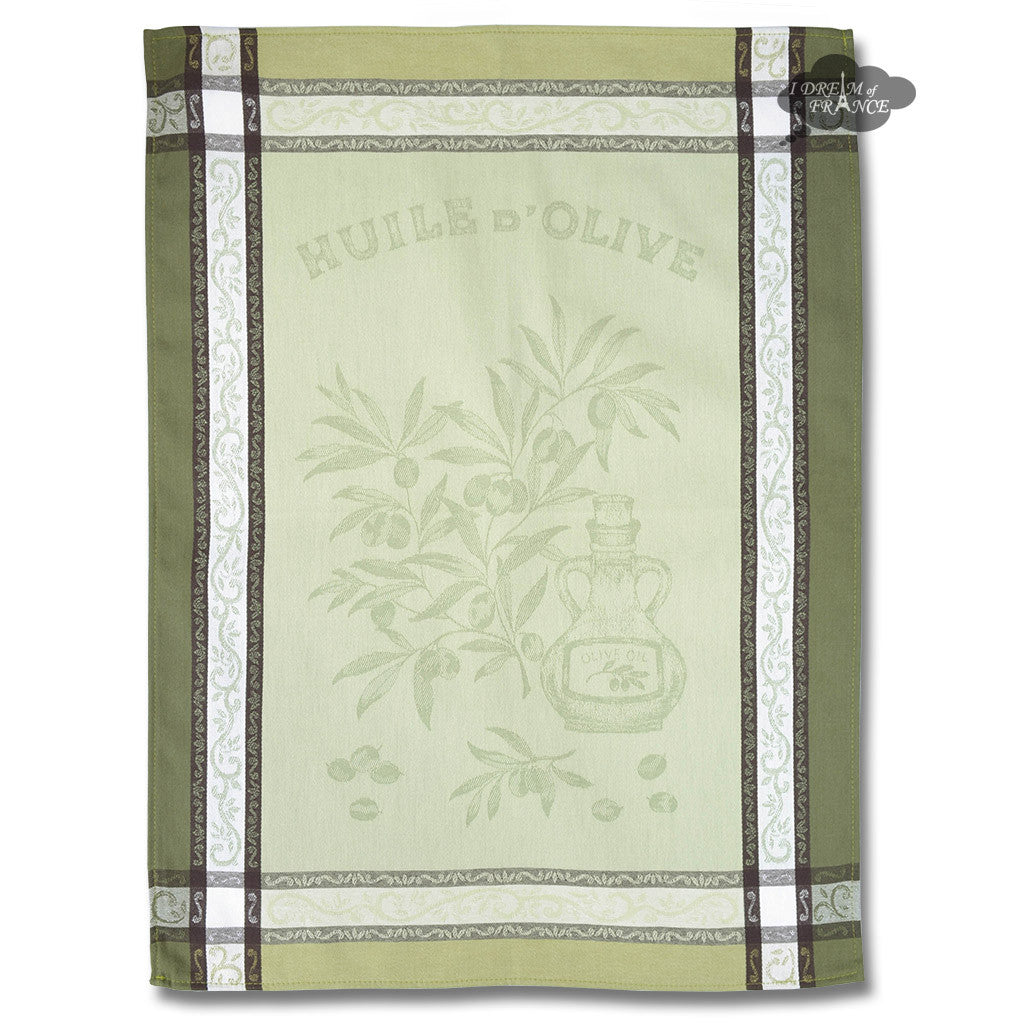 Tea Time (Instant The) French Jacquard Cotton Dish Towel by Coucke - I  Dream of France