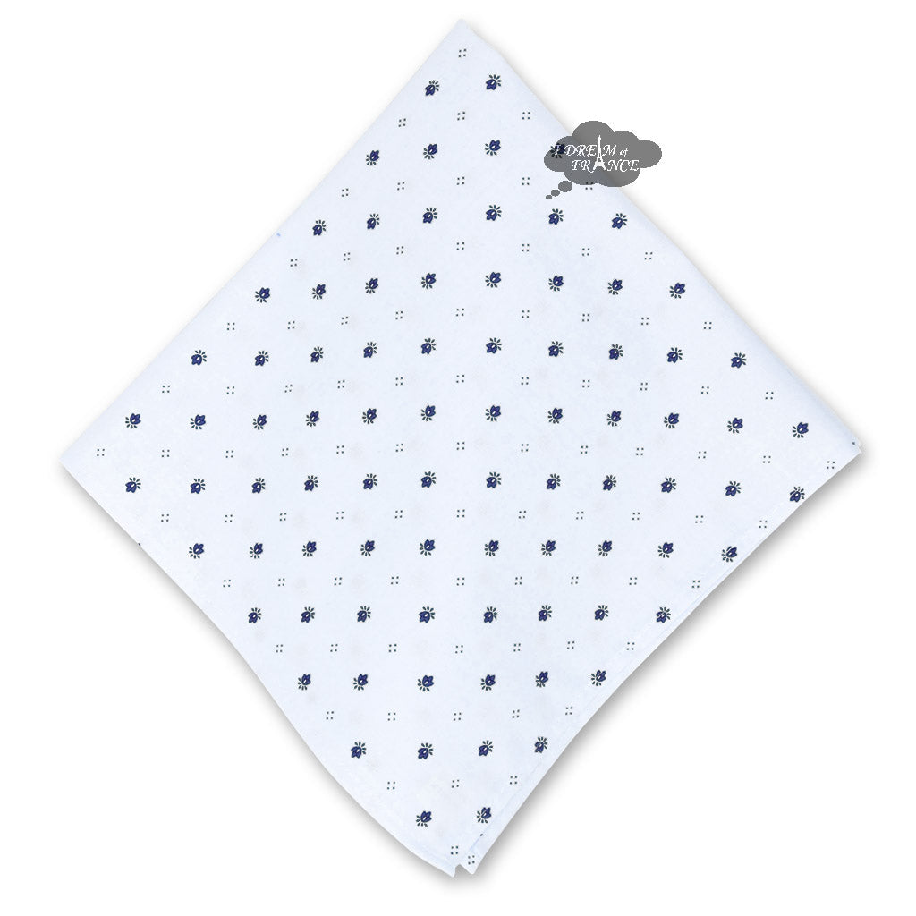 Calisson White Provence Cotton Napkin by Tissus Toselli