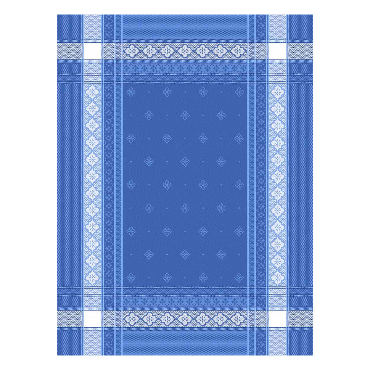 Callas Blue Cotton French Jacquard Dish Towel