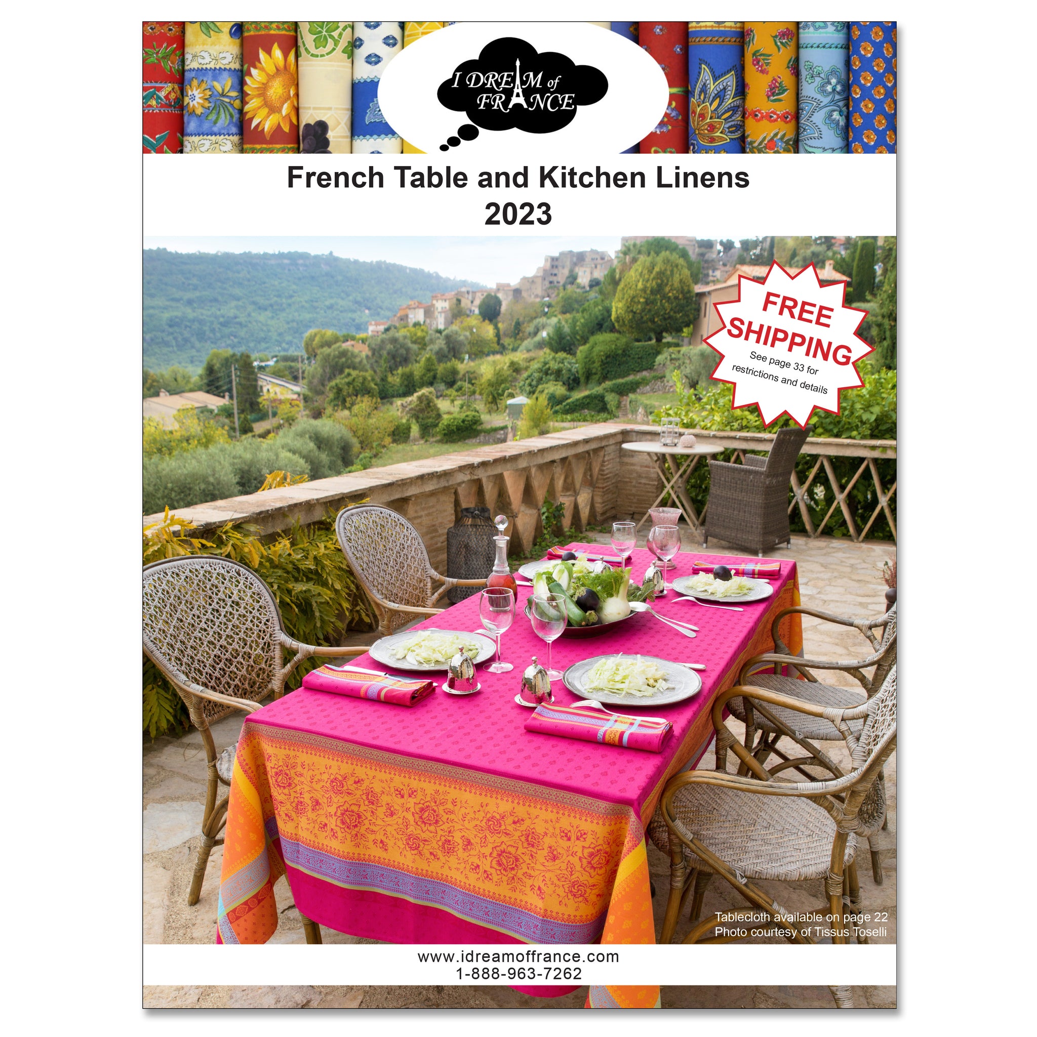 Shop French Free Catalog French Provencal Table and Kitchen Linens
