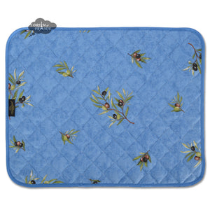 Copy of Clos des Oliviers Blue All-Over Cotton Quilted Placemats