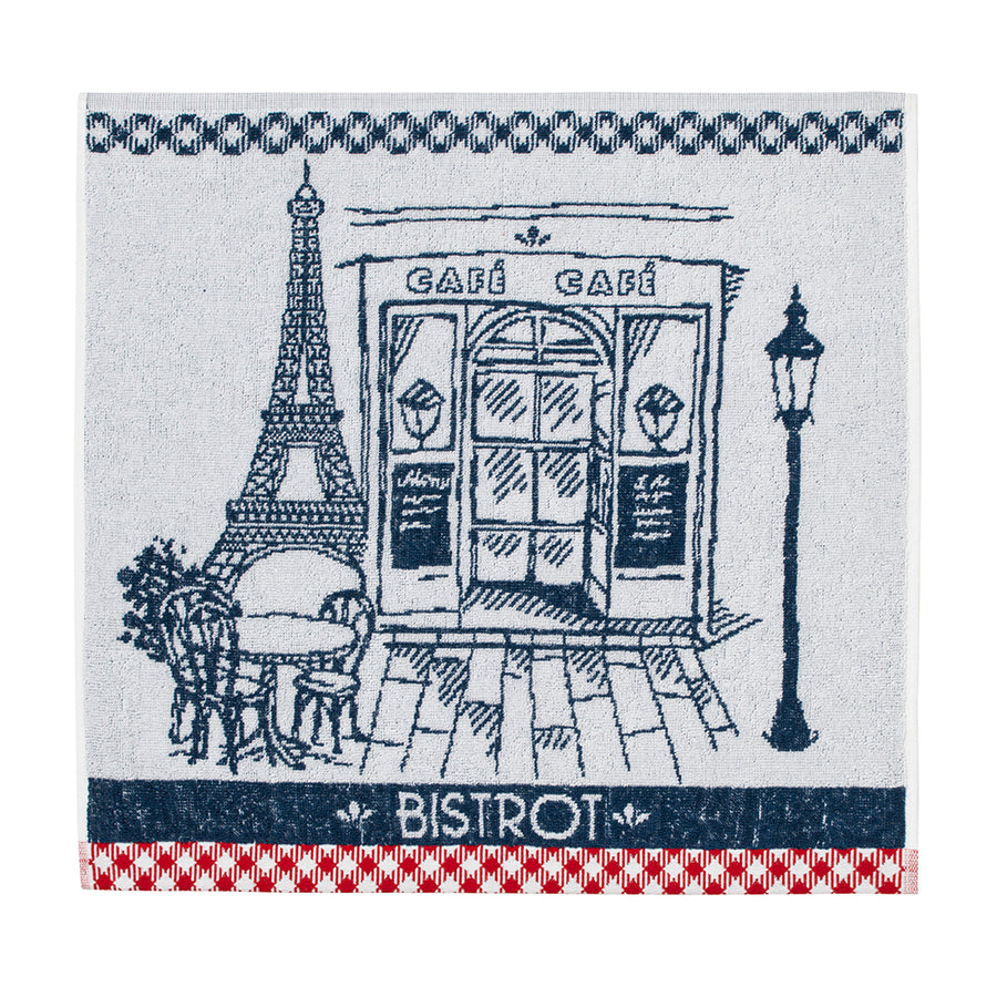 Authentic Bistro (Bistrot Authentique) Terry Square Towel by Coucke