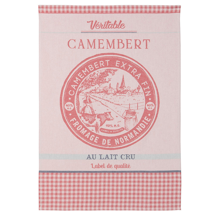 Fromage Camembert Cheese French Jacquard Dish Towel by Coucke