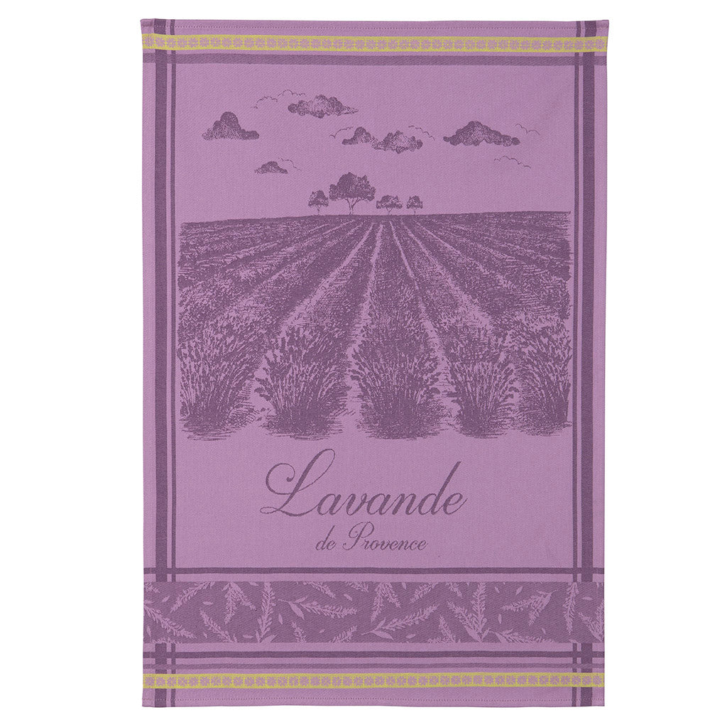 Lavender Fields (Champs de Lavande) French Jacquard Dish Towel by Coucke