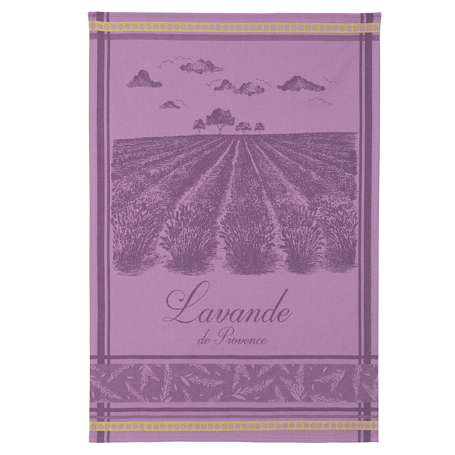 Lavender Fields (Champs de Lavande) French Jacquard Dish Towel by Coucke