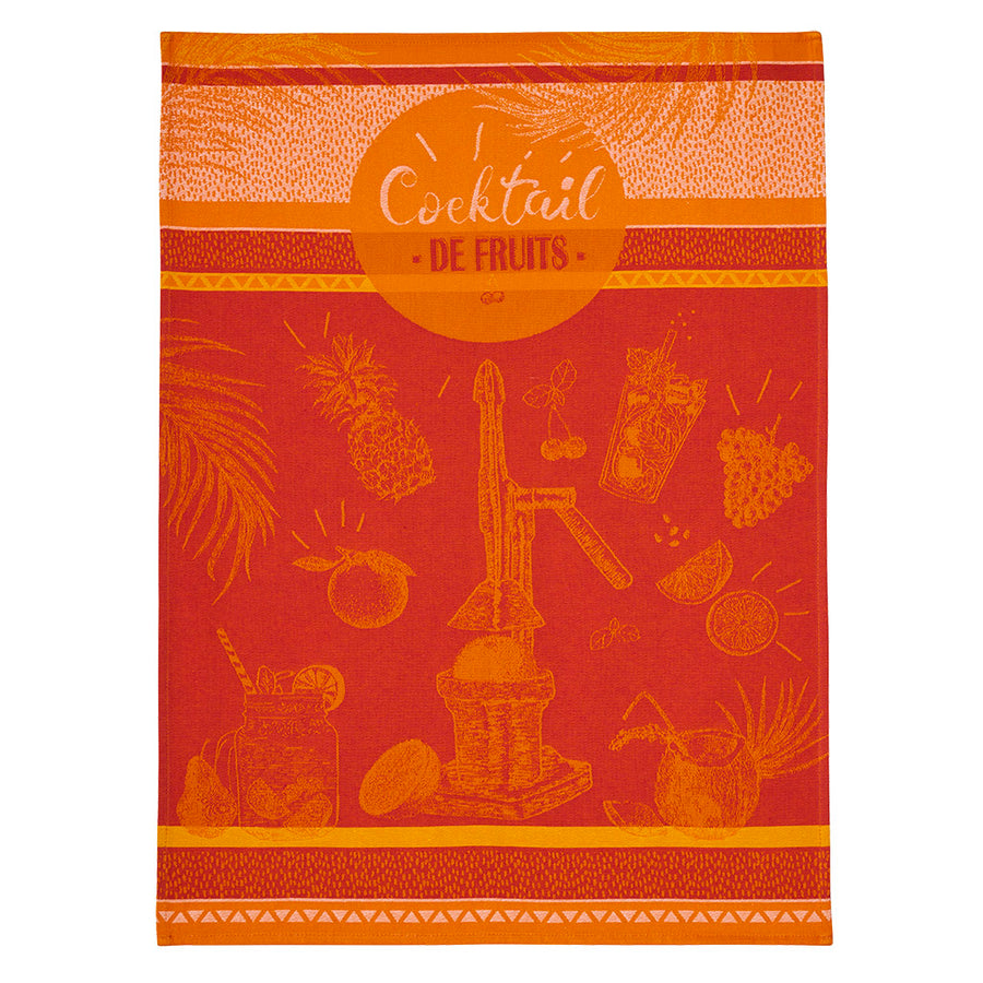 Fruit Cocktail French Jacquard Cotton Dish Towel by Coucke