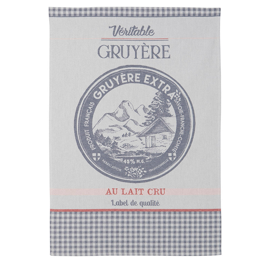 Gruyere Cheese French Jacquard Dish Towel by Coucke