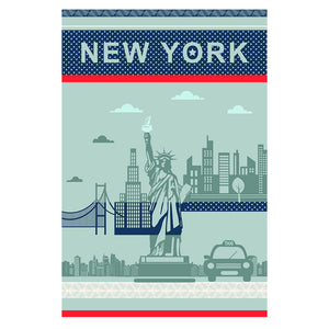 New York City French Jacquard Dish Towel by Coucke