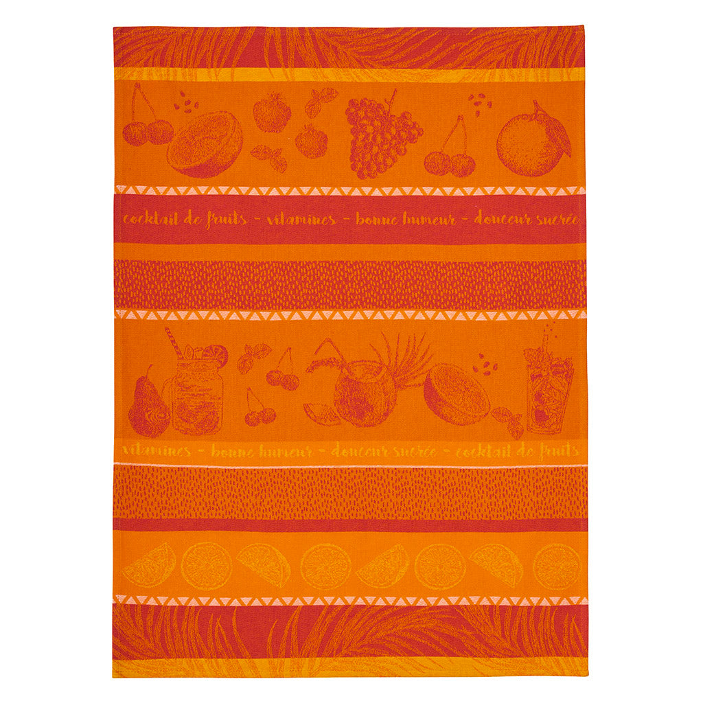 Tutti Frutti French Jacquard Cotton Dish Towel by Coucke