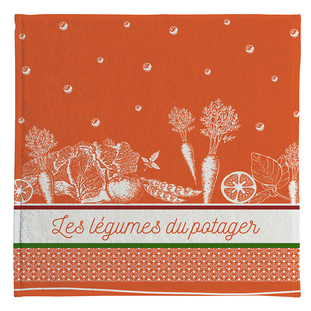 Coucke Terry Square Towel - Legumes du Potager