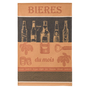 Coucke Biere du Mois (Beer of the Month ) French Jacquard Dish Towel