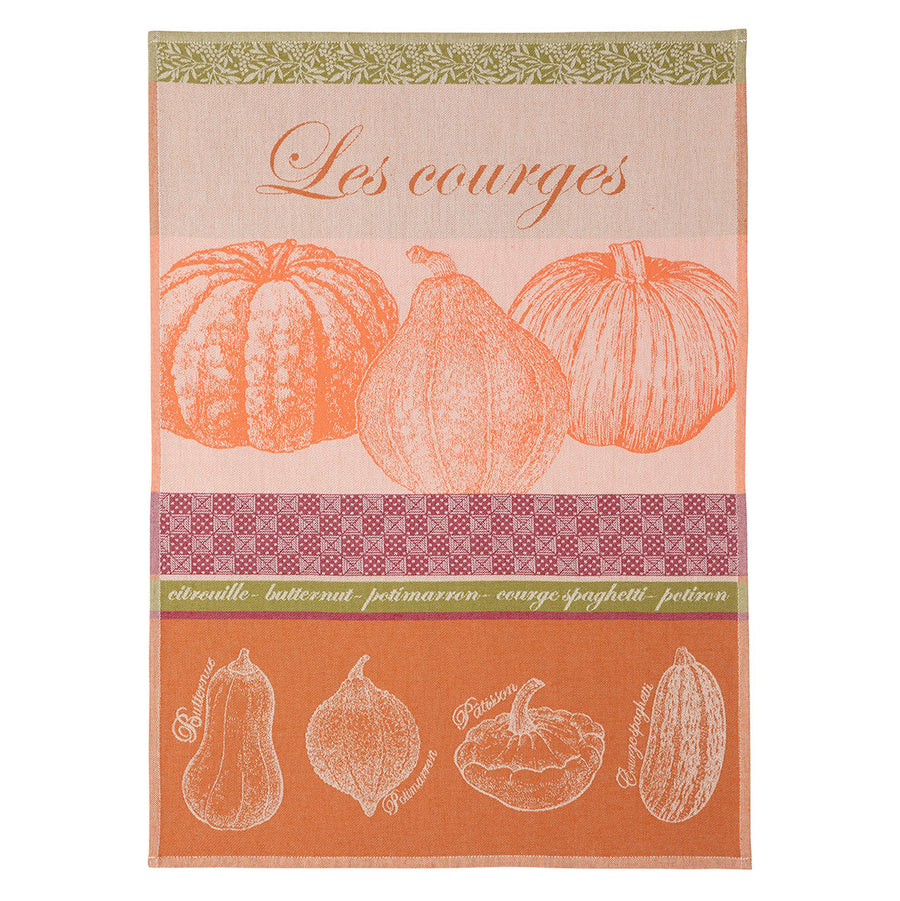 Squash (Courges) French Jacquard Dish Towel by Coucke