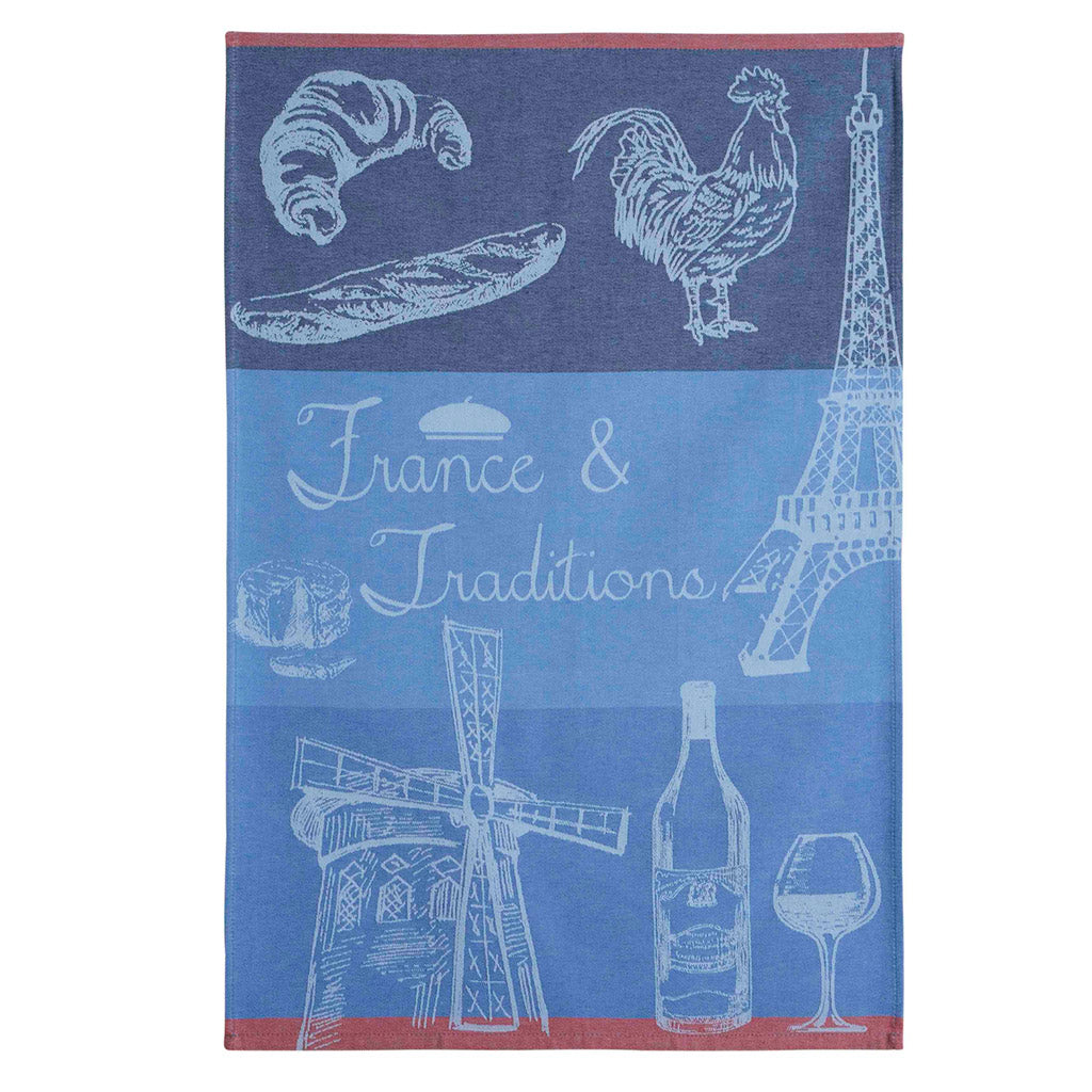 Tea Time (Instant The) French Jacquard Cotton Dish Towel by Coucke