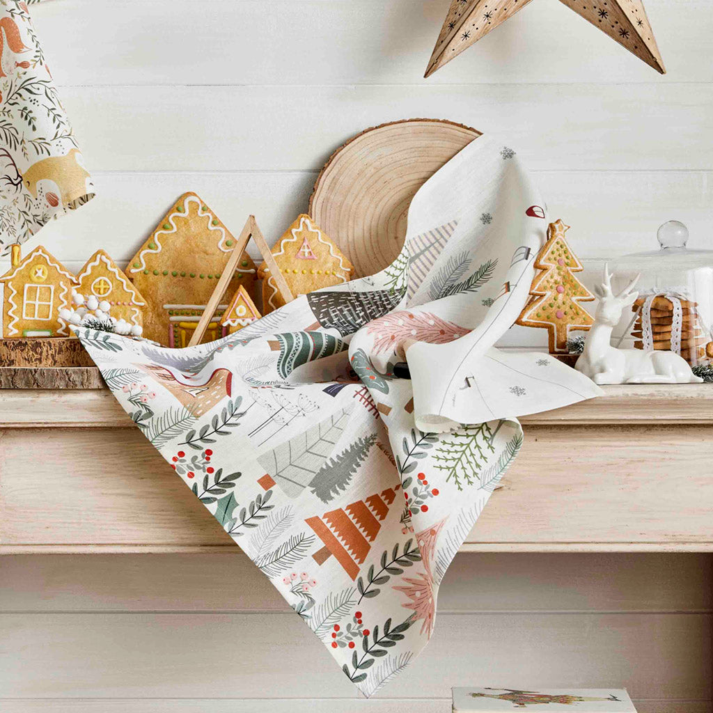 Set of Four Durable Linen tea towels, French kitchen towels - Linenbee