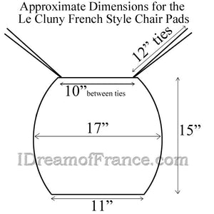 Le Cluny Acrylic Coated French Chair Pad