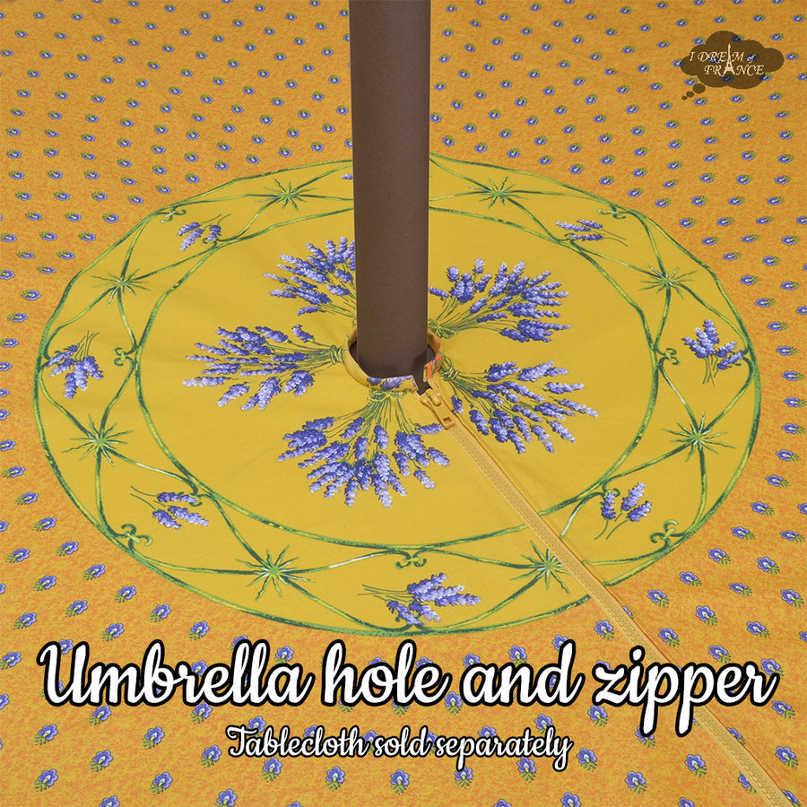 Add an Umbrella Hole to a Tablecloth - Fabric Lined