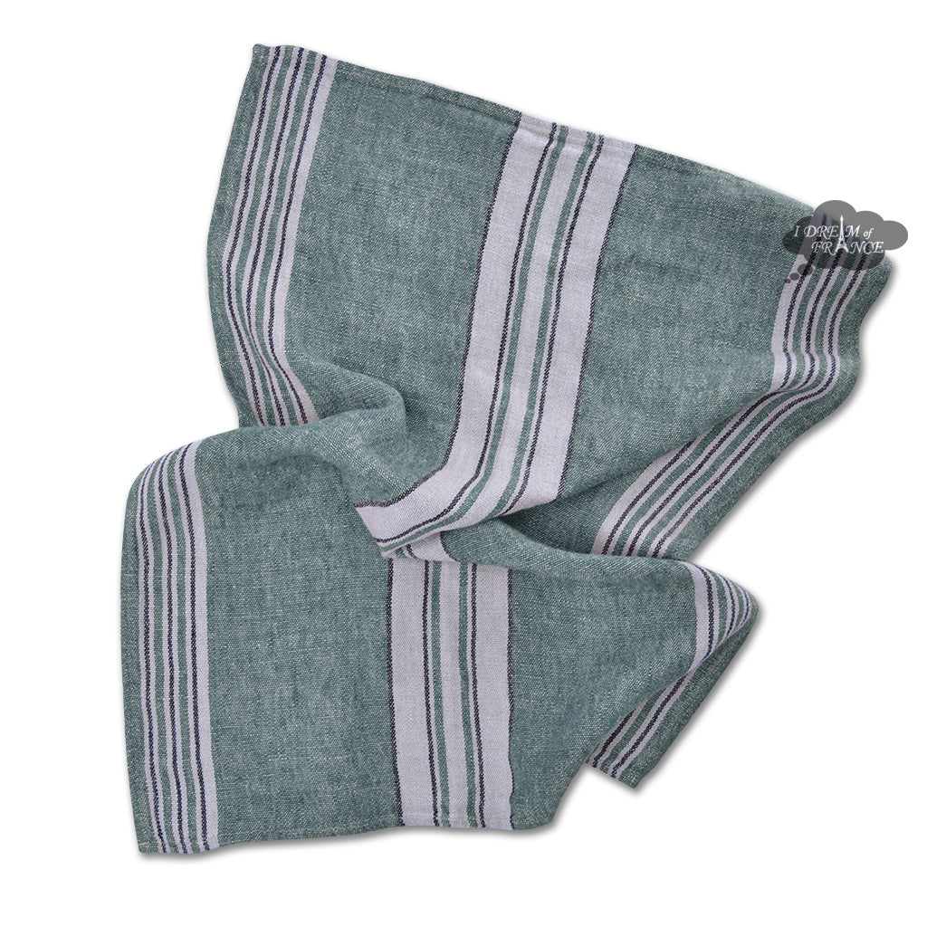 Zonza Khaki French Linen Kitchen Towel by Harmony