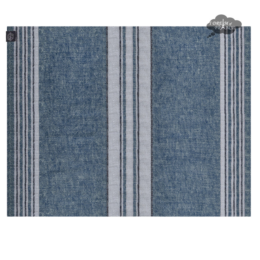 Zonza Prussian Blue French Linen Placemat by Harmony