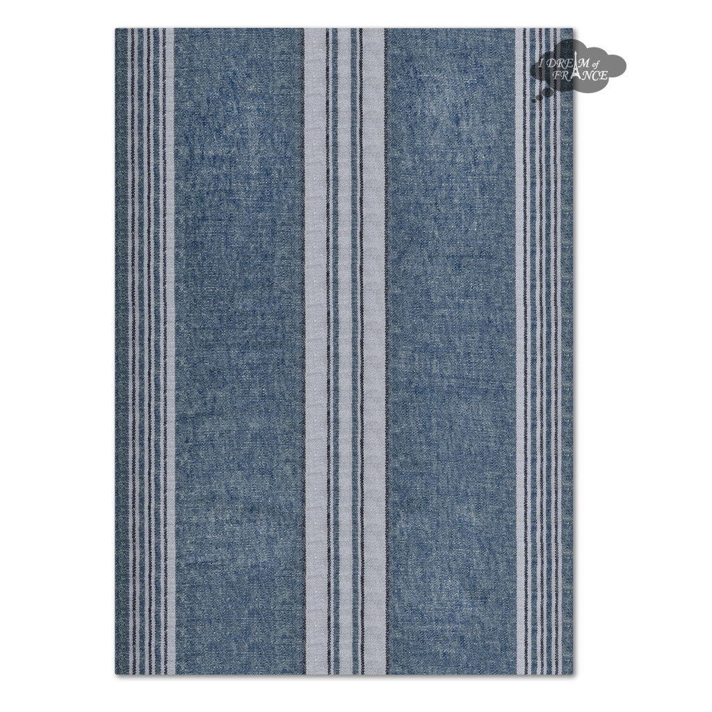 Zonza Prussian-Blue French Linen Kitchen Towel by Harmony