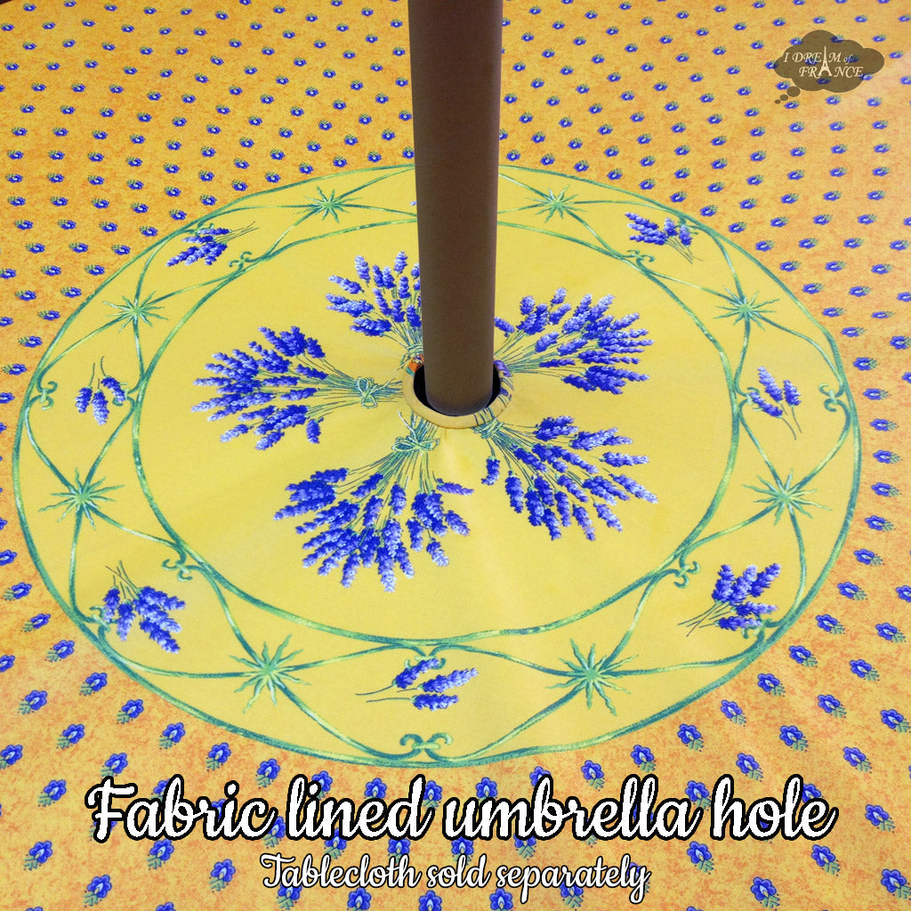 Add an Umbrella Hole to a Tablecloth - Fabric Lined