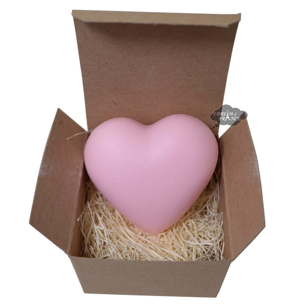 La Lavande Heart Soaps in Eiffel Tower Kraft Box